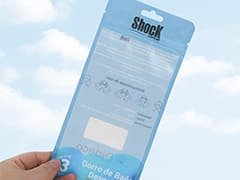 3 side seal bag with hole