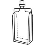 4,flat bottom spout pouch