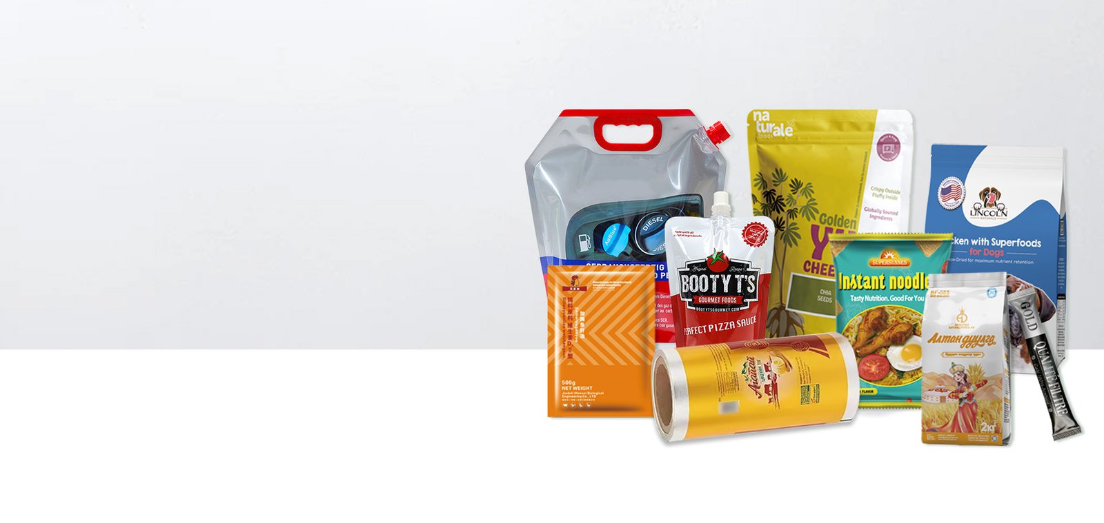 We can process all kinds <br>of packaging bags