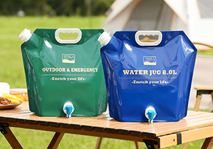 大带喷口的吸嘴袋