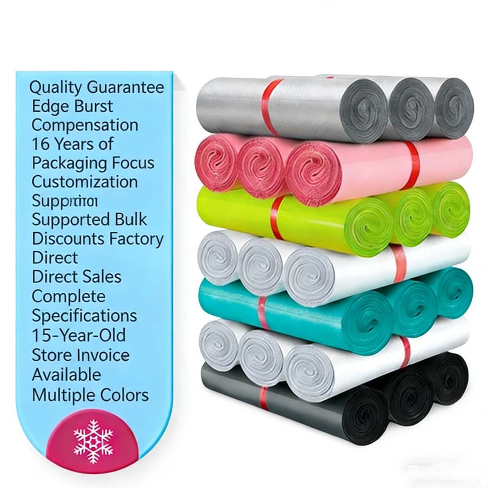 Wholesale Express Bags, Yilide Black Thickened Waterproof Bags, Parcel Packaging & Storage Plastic Bags, Factory Wholesale